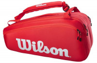 Tennistasche Wilson Super Tour 9 Pk - red