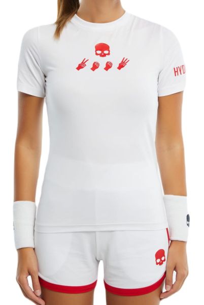 Damen T-Shirt Hydrogen Tech T-Shirt - white/red