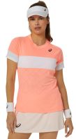 Camiseta de mujer Asics Game Short Sleeve Top - sun coral
