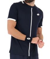 Herren Tennis-T-Shirt Lotto Top IV Tee - navy blue/bright white