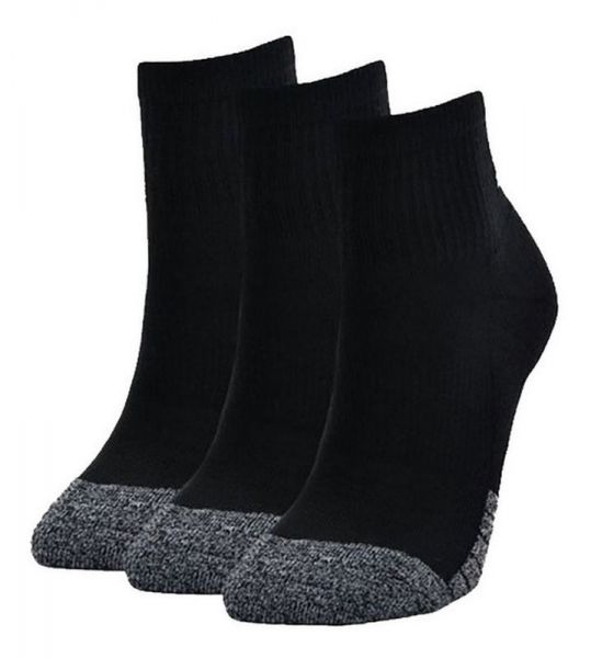 Ponožky Under Armour HeatGear Quarter 3P - black/steel