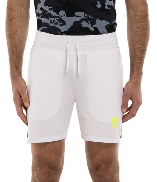 Férfi tenisz rövidnadrág Hydrogen Camo Tech Shorts - anthracite comouflage/white/yellow fluo
