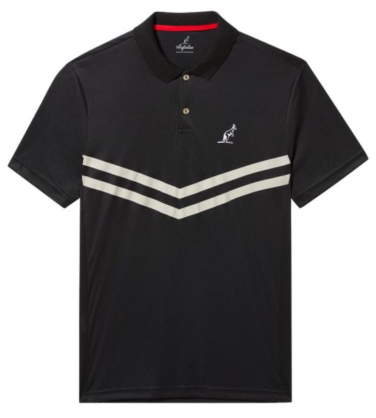 Polo de tennis pour hommes Australian Tennis Ace Crew - Noir