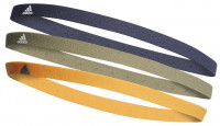 Bend za glavu Adidas Hairband 3PP - shadow navy/orbit green/orange rush