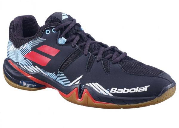 Ανδρικά παπούτσια badminton/squash Babolat Shadow Spirit - black/tomato red