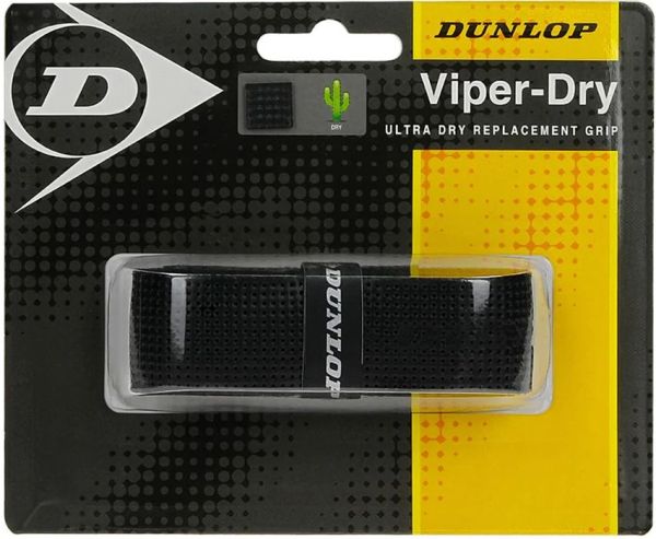 Gripovi za reket - zamjenski Dunlop ViperDry Replacement Grip (1P) - black