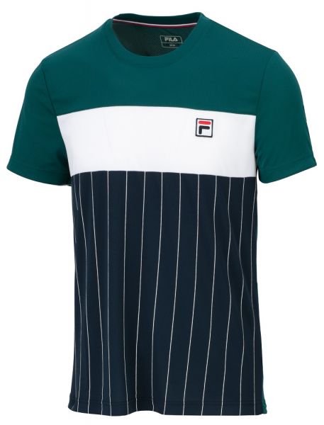 Herren Tennis-T-Shirt Fila T-Shirt Mauri - peacoat blue/deep teal