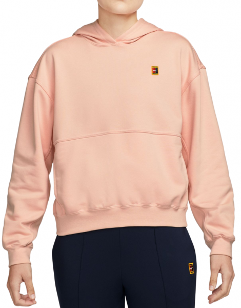 Tenisa džemperis sievietēm Nike Court Fleece Tennis Hoodie - arctic orange