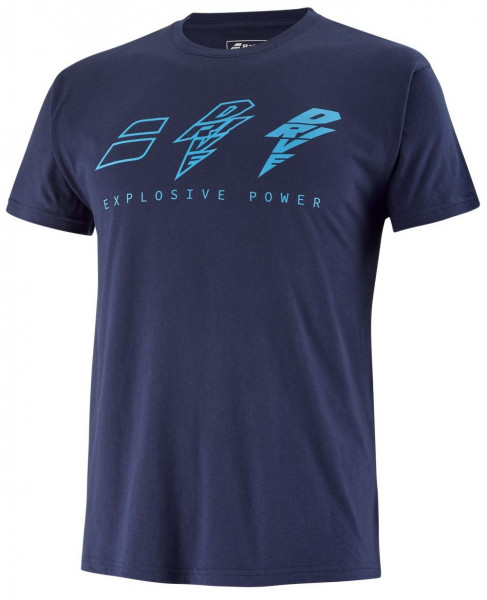 Teniso marškinėliai vyrams Babolat Drive Cotton Tee M - drive blue