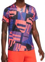 Pánské tričko Nike Court Dri-Fit Adventage Printed Crew Top - bright crimson/white