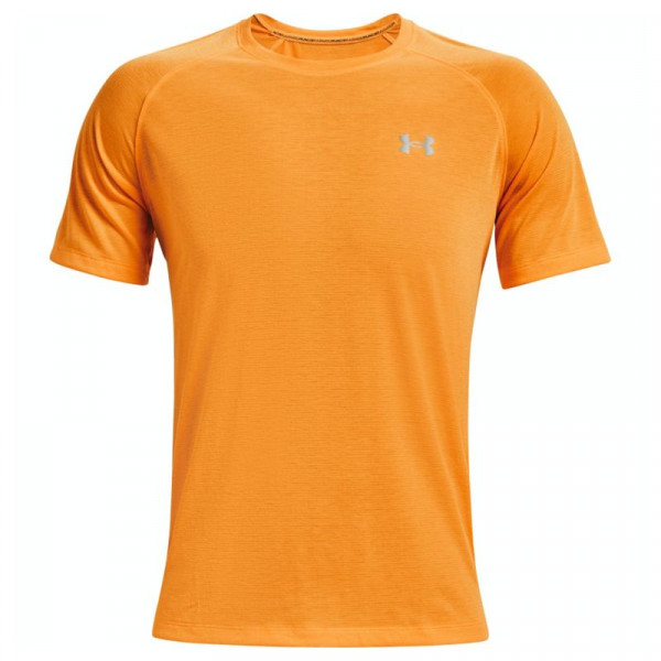 Teniso marškinėliai vyrams Under Armour Men's Streaker Run Short Sleeve - omega orange/reflective