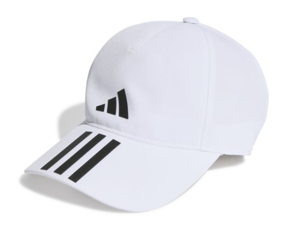Kapa za tenis Adidas Aeroready Running Training Baseball Cap - white/black/black