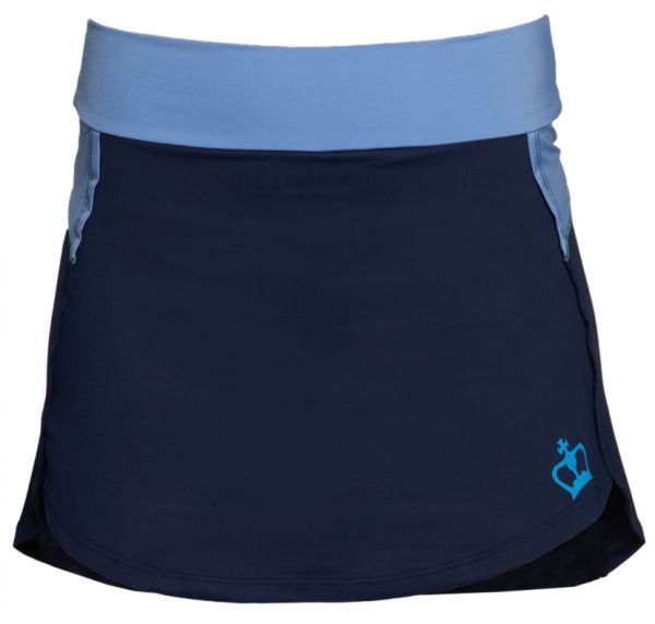 Damen Tennisrock Black Crown Santander - navy blue