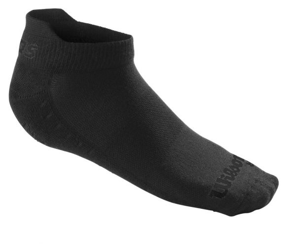 Teniso kojinės Wilson Kaos II No Show Sock 1P - black/black