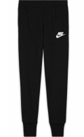 Kelnės mergaitėms Nike Sportswear Club French Terry High Waist Pant G - black/white