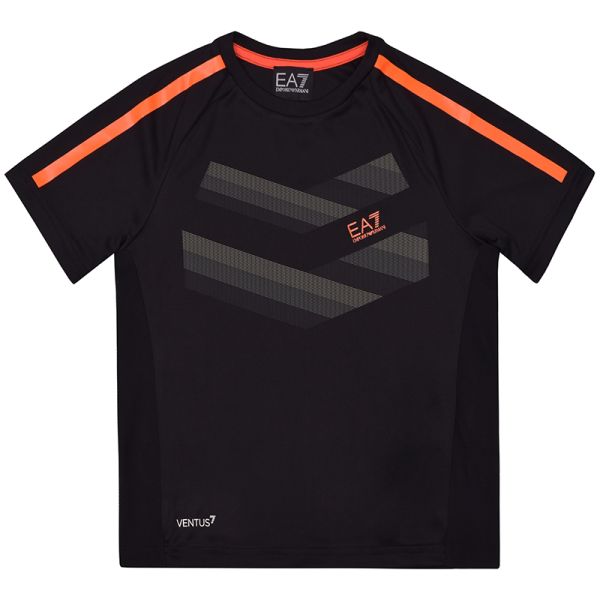 Тениска за момчета EA7 Boys Jersey T-Shirt - black