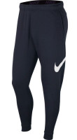 Męskie spodnie tenisowe Nike Dry Pant Taper FA Swoosh - obsidian/white