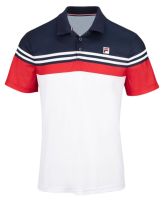 Herren Tennispoloshirt Fila Polo Paul - white/fila red/navy