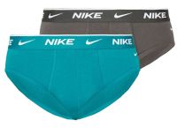 Męskie bokserki sportowe Nike Everyday Cotton Stretch Brief 2P - bright spruce/anthracite