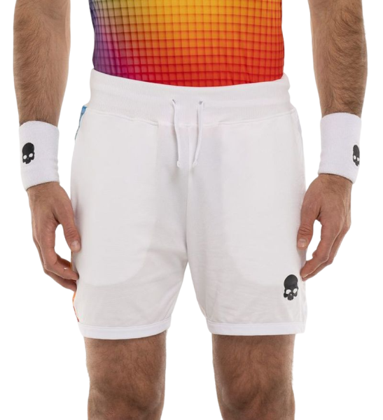 Shorts de tennis pour hommes Hydrogen Spectrum Tech Shorts - white
