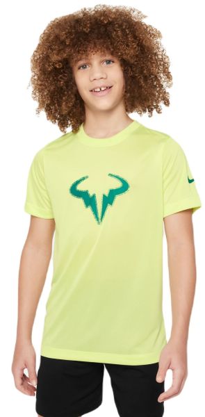 Chlapčenské tričká Nike Boys Rafa Training T-Shirt - light lemon twist