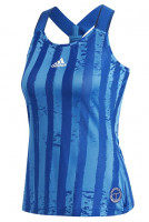 Damski top tenisowy Adidas Y-Tank ENG W - royal blue/white