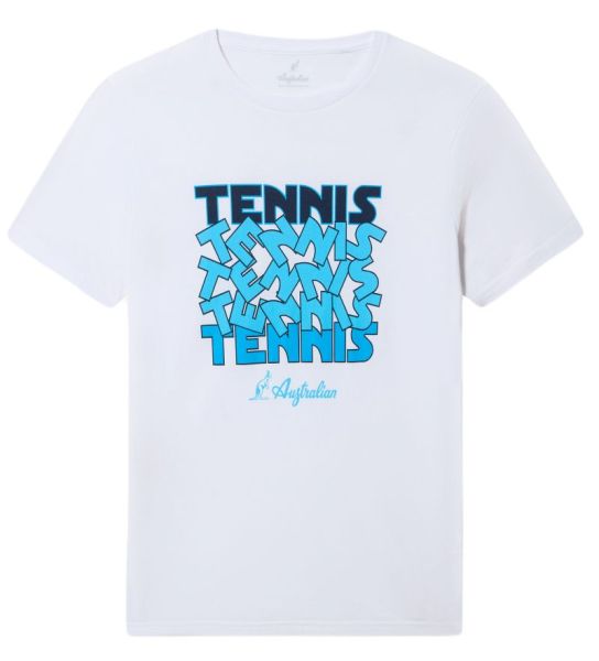 Herren Tennis-T-Shirt Australian Cotton Tennis T-Shirt - bianco