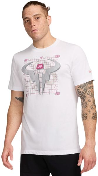 T-shirt pour hommes Nike Rafa Dri-Fit Tennis - Blanc