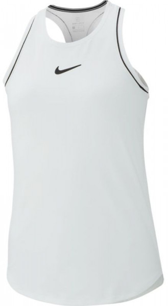  Nike Court Girls Dry Tank - white/black/black/black
