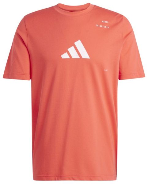 Męski T-Shirt Adidas Padel Category Graphic - Czerwony