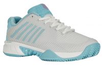 Chaussures de tennis pour femmes K-Swiss Hypercourt Express 2 HB - brilliant white/angel blue/sheer lilac
