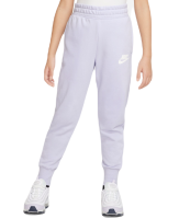Kelnės mergaitėms Nike Sportswear Club French Terry High Waist Pant - oxygen purple/white