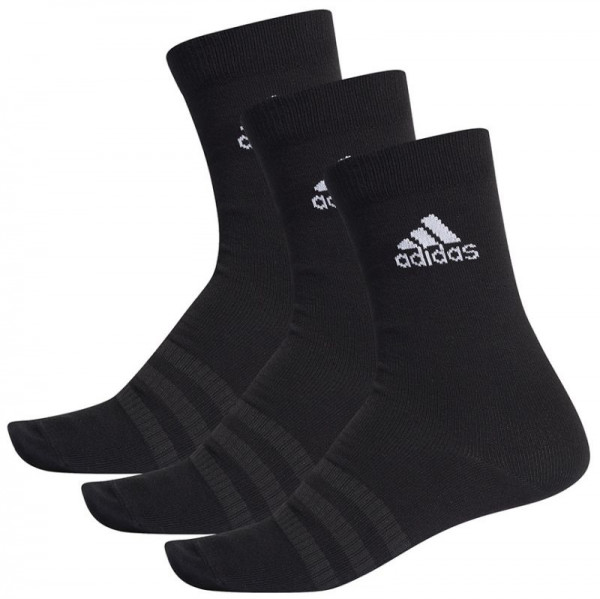 Κάλτσες Adidas Light Crew 3P - black/black/black