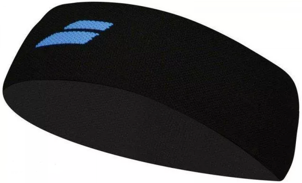 Fejpánt Babolat Logo Headband - black/diva blue