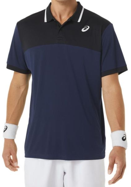Herren Tennispoloshirt Asics Court Polo Shirt - midnight/performance black