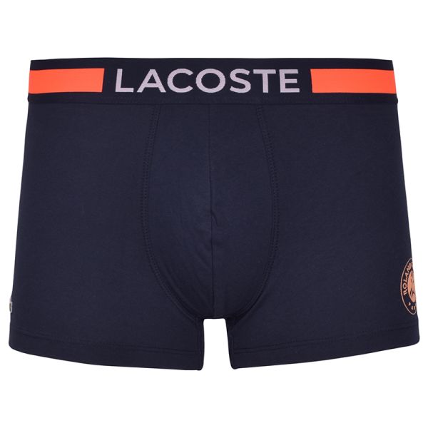 Boxer sportivi da uomo Lacoste Roland Garros Edition Jersey Trunks 1P - navy blue/orange