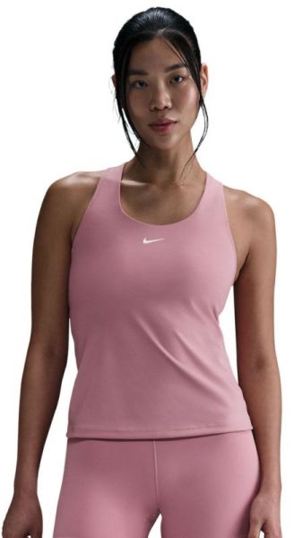 Damski top Nike Dri-Fit Swoosh - Różowy