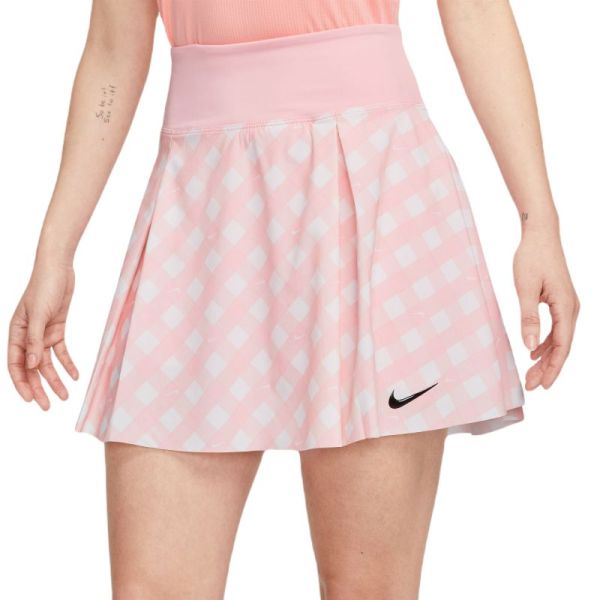 Női teniszszoknya Nike Court Dri-Fit Advantage Print Club Skirt - med soft pink/black