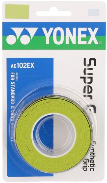 Viršutinės koto apvijos Yonex Super Grap (3 vnt.) - green