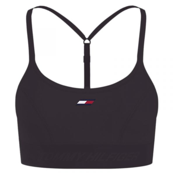 Women's bra Tommy Hilfiger Light Intensity Essential Strap Bra - black, Tennis Zone