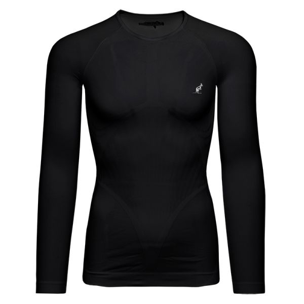 Pánske kompresné oblečenie Australian Active Warm Long Sleeve T-Shirt - black
