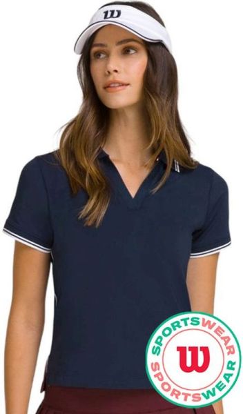 Women's polo T-shirt Wilson Tennis Club - Blue