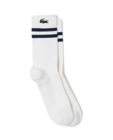 Tennissocken Lacoste Breathable Jersey Tennis Socks 1P - white/navy blue