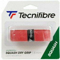 Squash Basisgriffbänder Tecnifibre Squash Dry Grip 1P - red