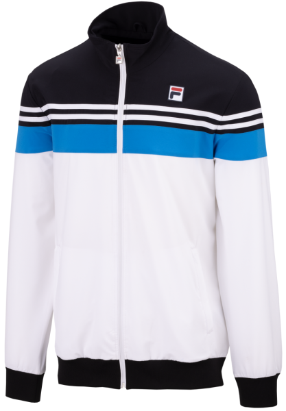 Herren Tennissweatshirt Fila Bruno Jacket - white