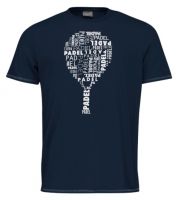 Teniso marškinėliai vyrams Head Padel TYPO T-Shirt Men - dark blue