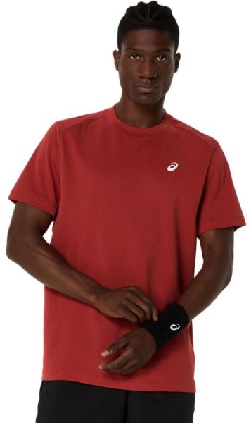 Men's T-shirt Asics Court Short Sleeve - Brown