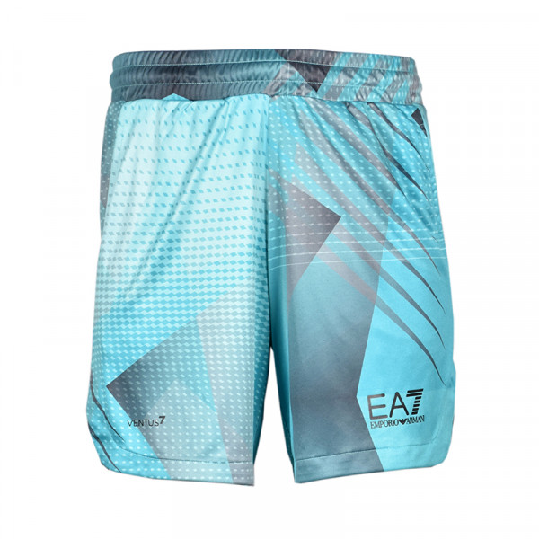  EA7 Man Jersey Shorts - blue curacao