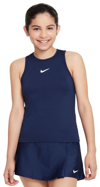 Maglietta per ragazze Nike Girls Court Dri-Fit Victory Tank Top - Blu