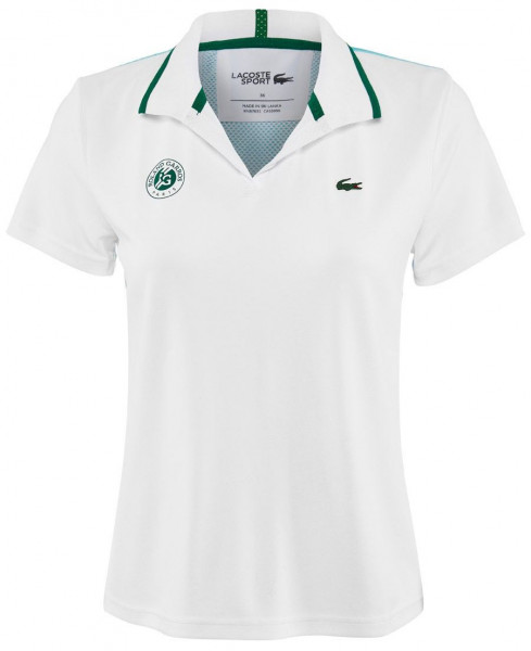  Lacoste Girls' Lacoste SPORT Roland Garros V-Neck Polo Shirt